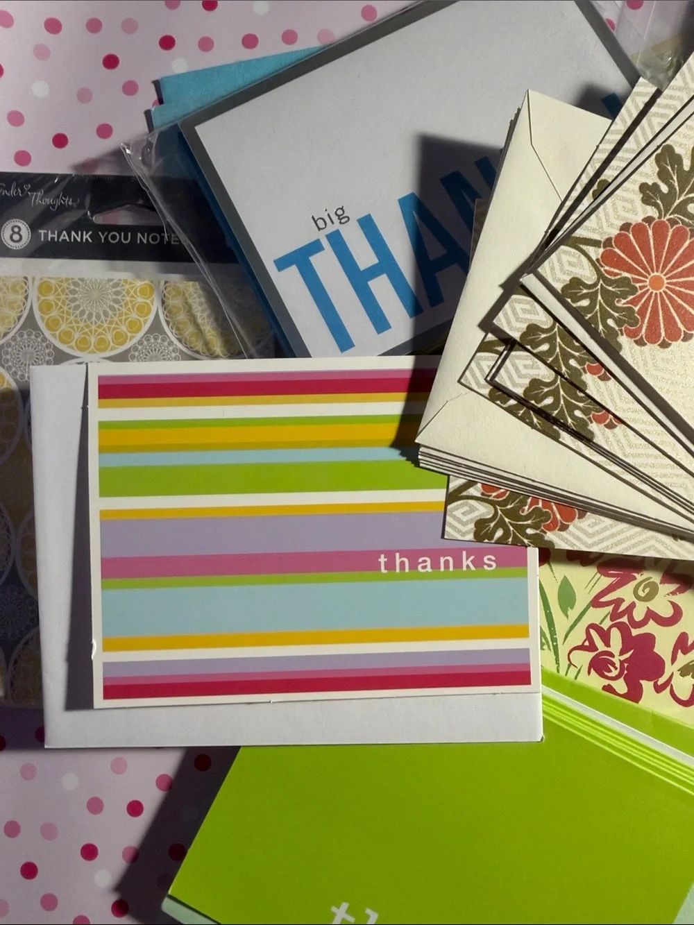 Assorted Thank You Cards - Various Sizes